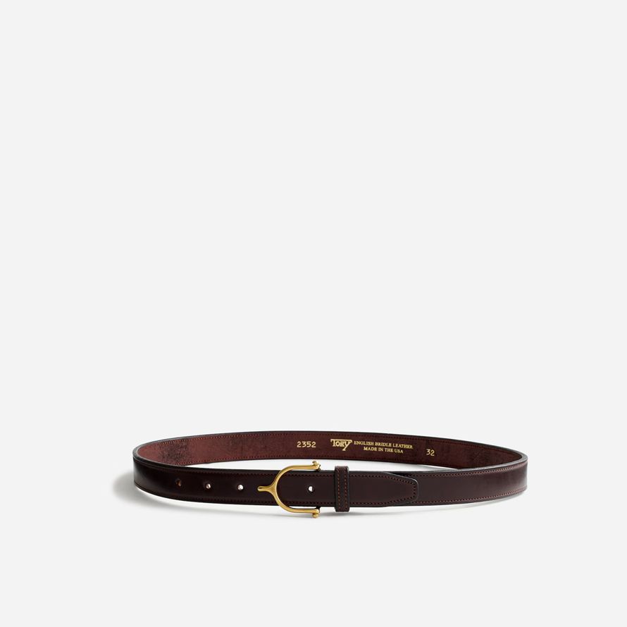 mens madewell tory leather spur belt brown