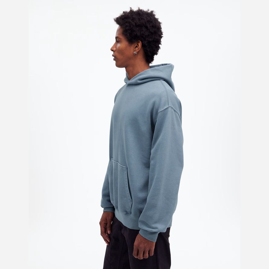 blue grey mens madewell the mccarren midweight hoodie