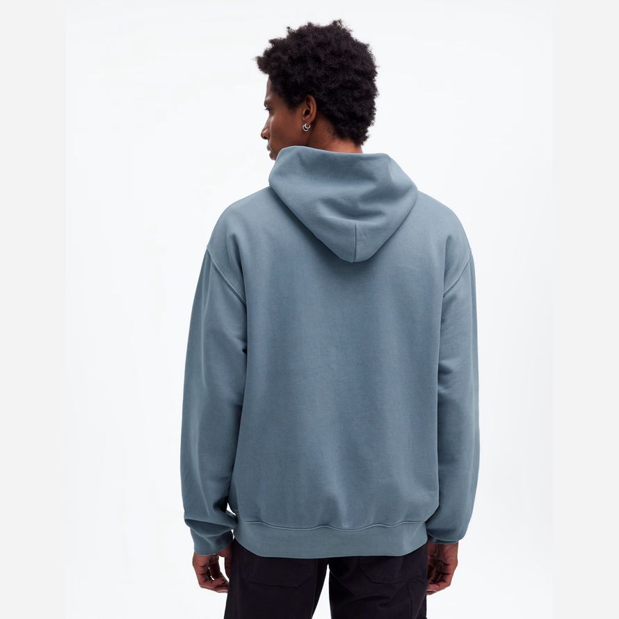 blue grey mens madewell the mccarren midweight hoodie
