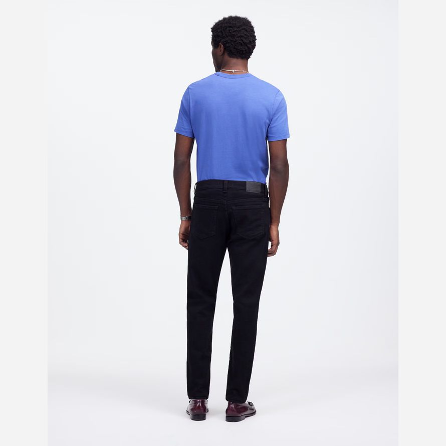 black mens madewell athletic slim coolmax jeans