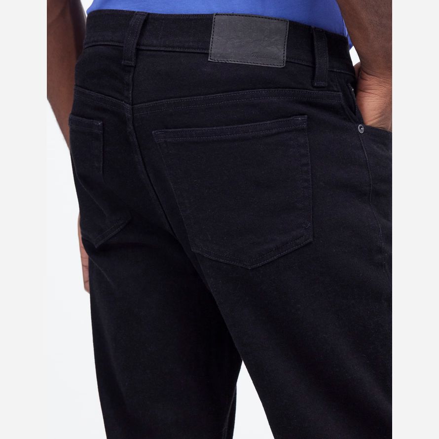 black mens madewell athletic slim coolmax jeans
