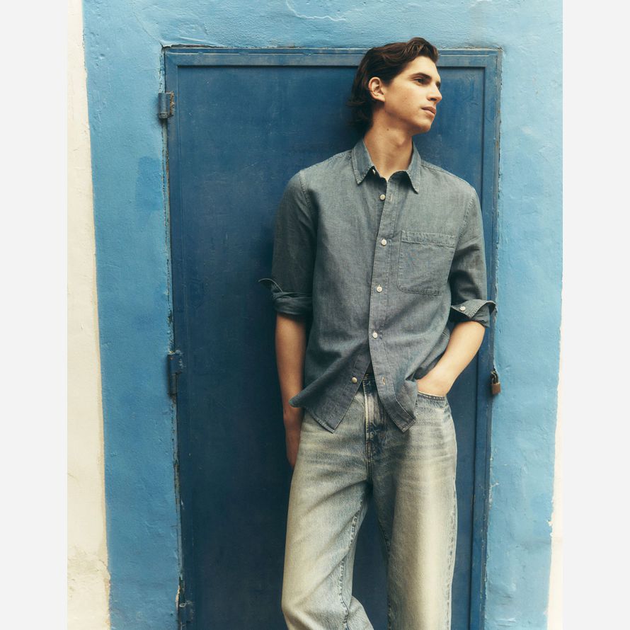 madewell the 1991 loose straight mens jeans blue