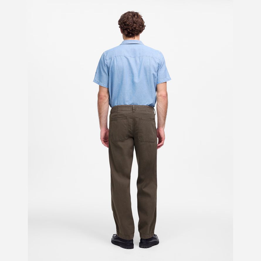 madewell patch pocket mens jeans dark brown