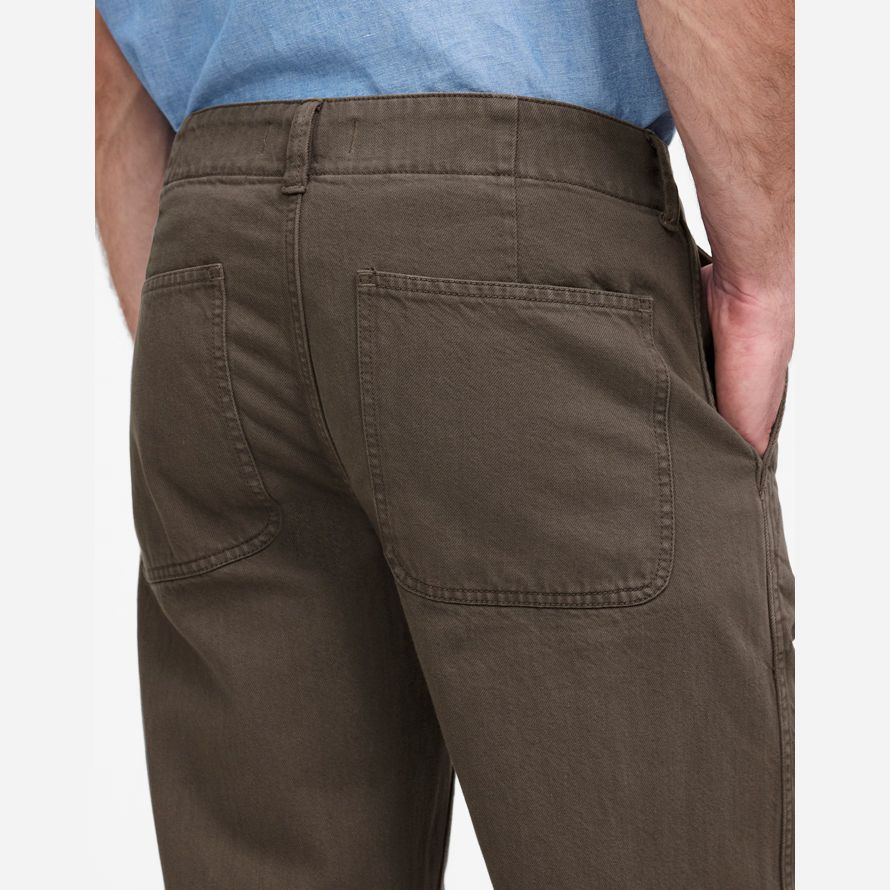 madewell patch pocket mens jeans dark brown