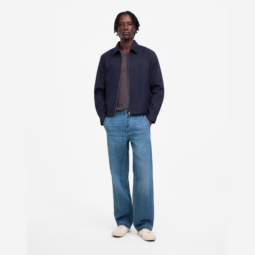 madewell patch pocket mens jeans blue