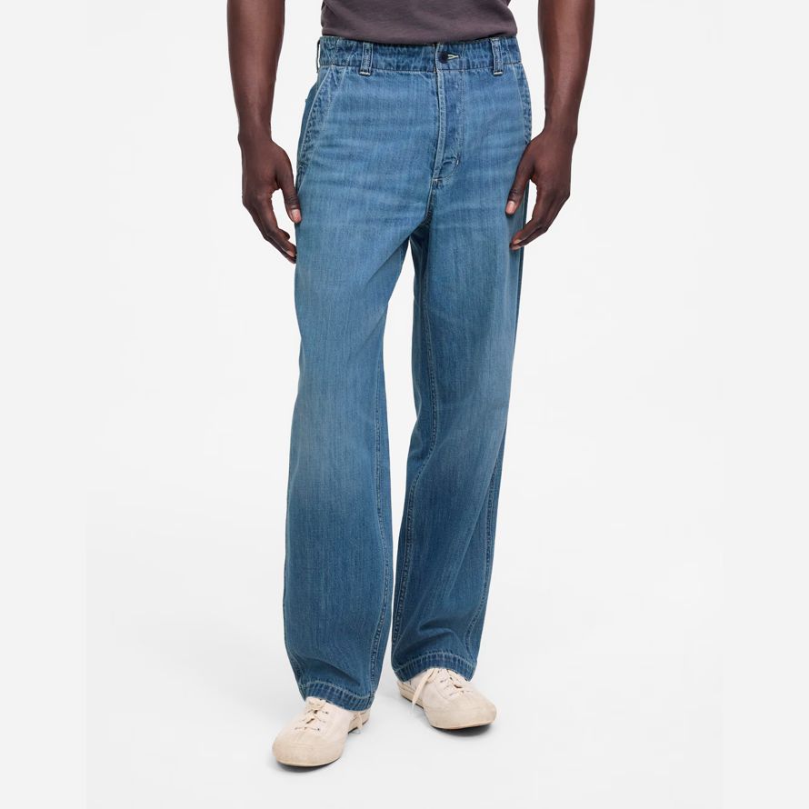 madewell patch pocket mens jeans blue