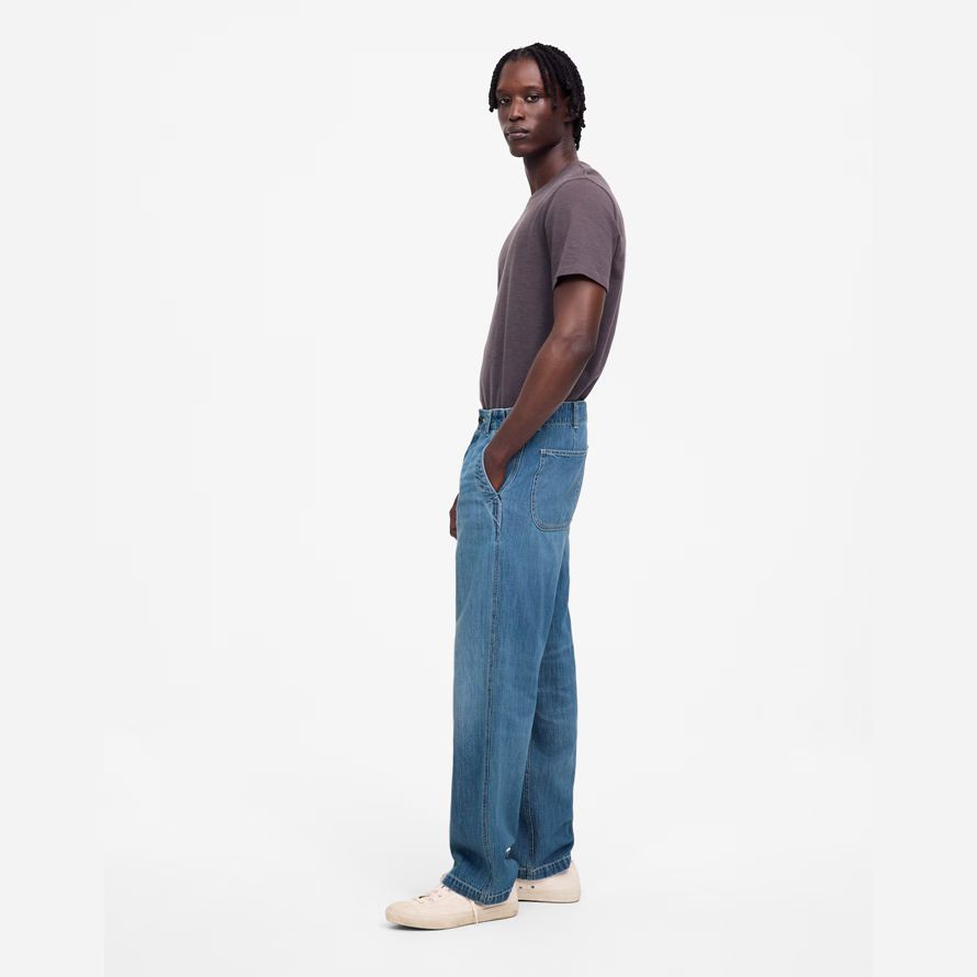 madewell patch pocket mens jeans blue
