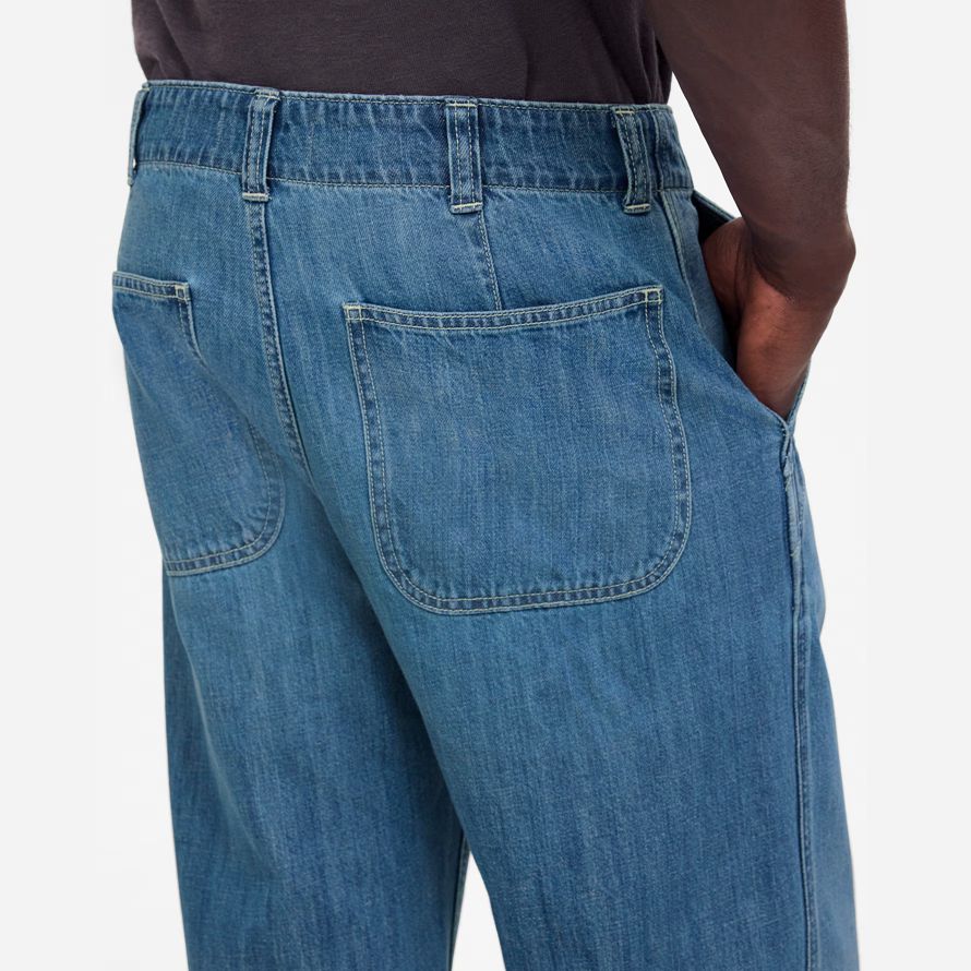 madewell patch pocket mens jeans blue