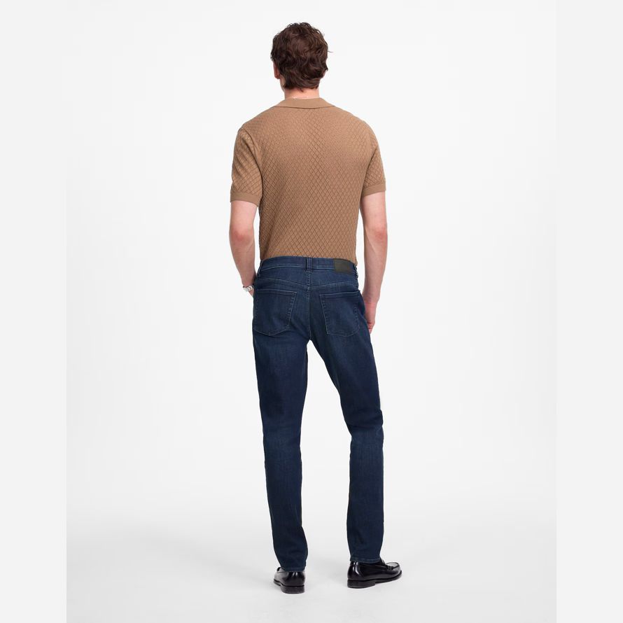 dark blue madewell athletic slim coolmax mens jeans