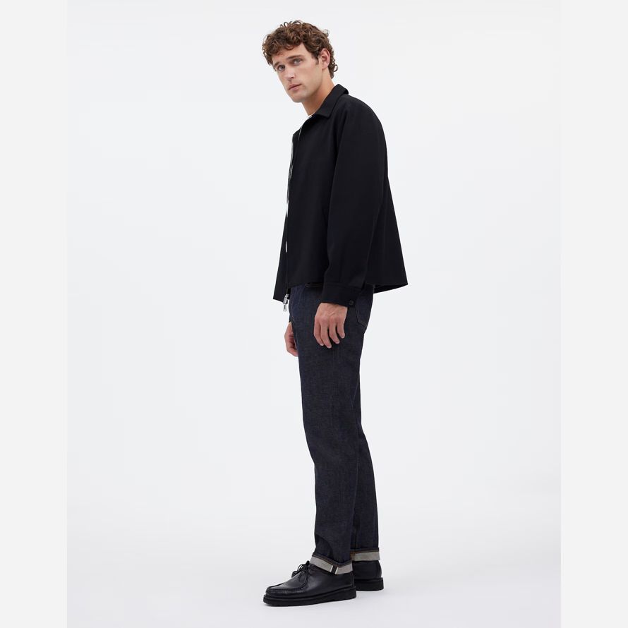 madewell the 1991 straight-leg selvedge mens jeans dark blue