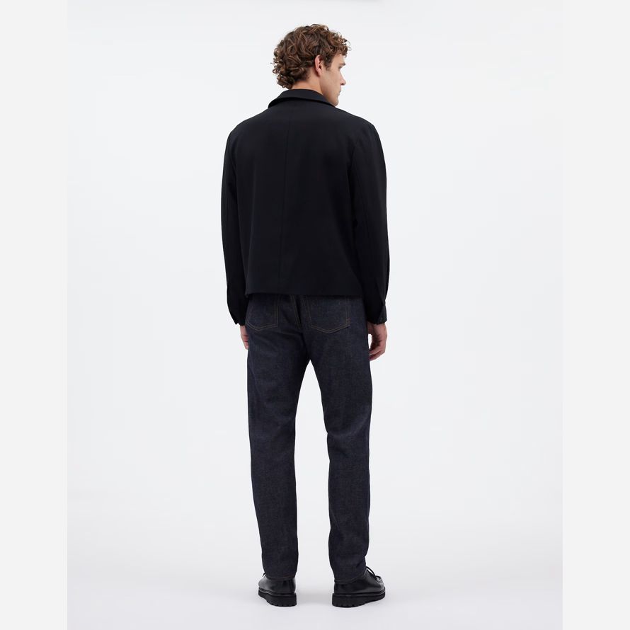 madewell the 1991 straight-leg selvedge mens jeans dark blue