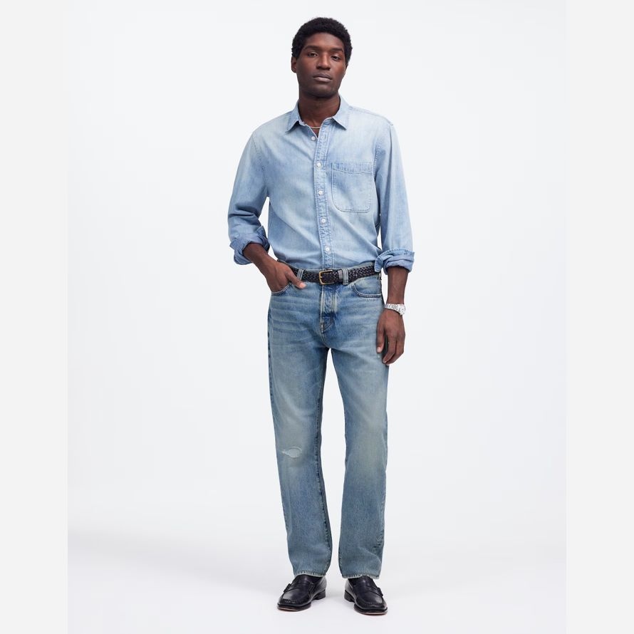 madewell the 1991 straight-leg mens jeans blue