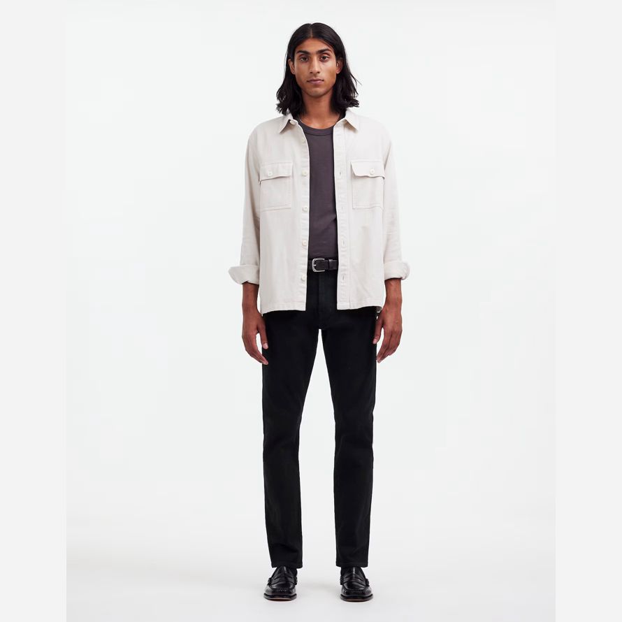 mens madewell slim jeans black