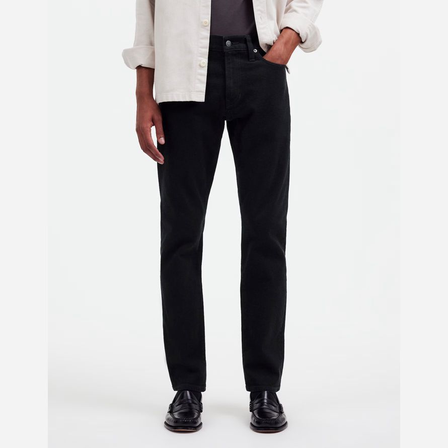 mens madewell slim jeans black