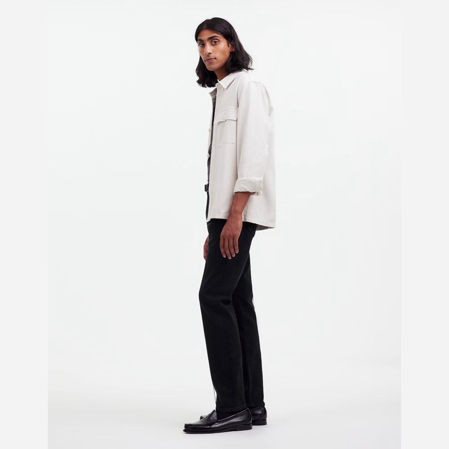 mens madewell slim jeans black