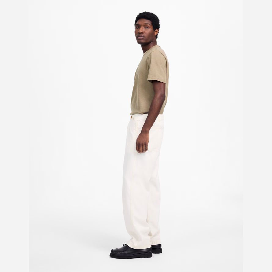 cream madewell patch pocket mens jeans