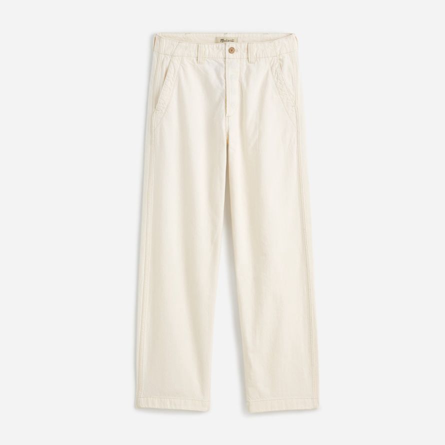 cream madewell patch pocket mens jeans