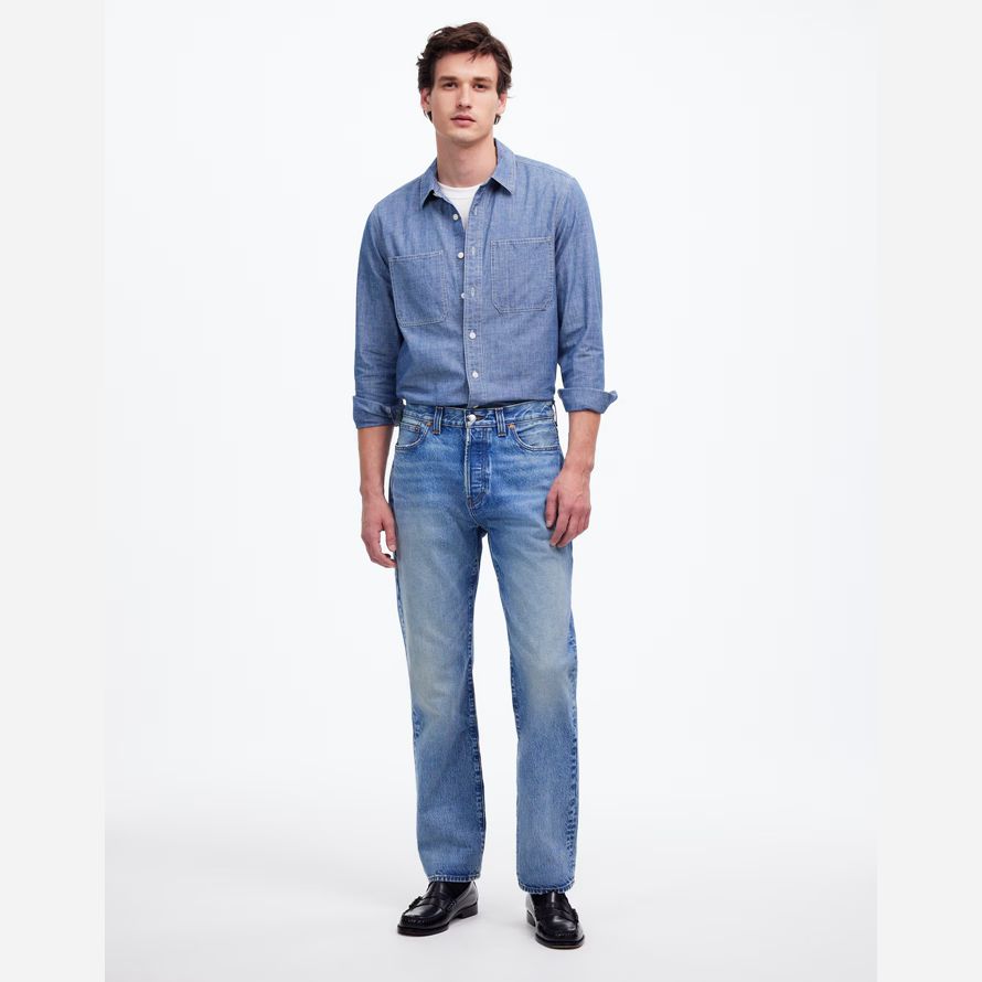 blue madewell the 1991 straight-leg mens jeans