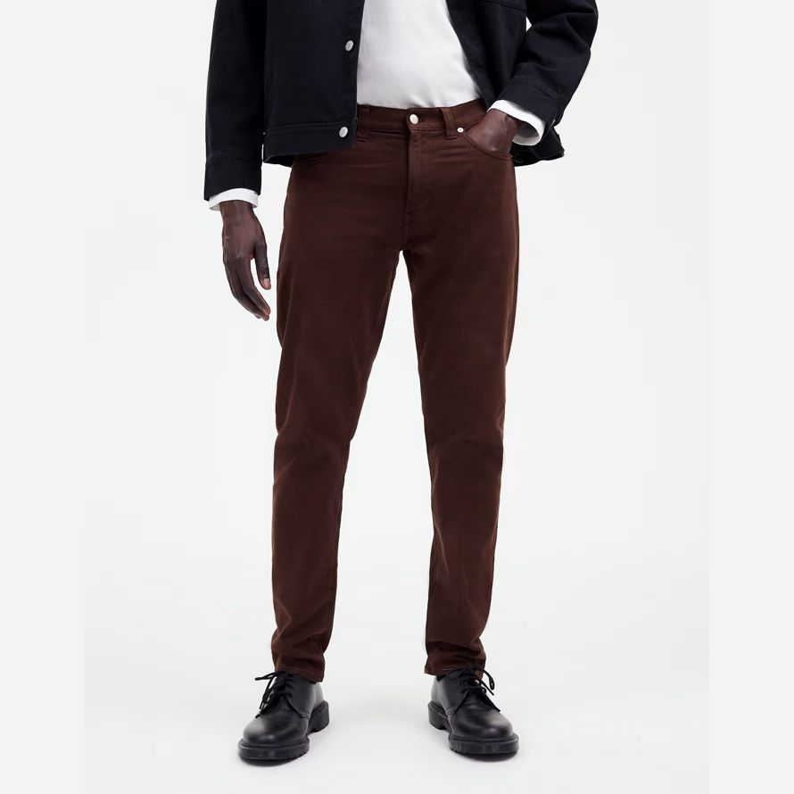 dark chocolate madewell the athletic allday slim mens pants