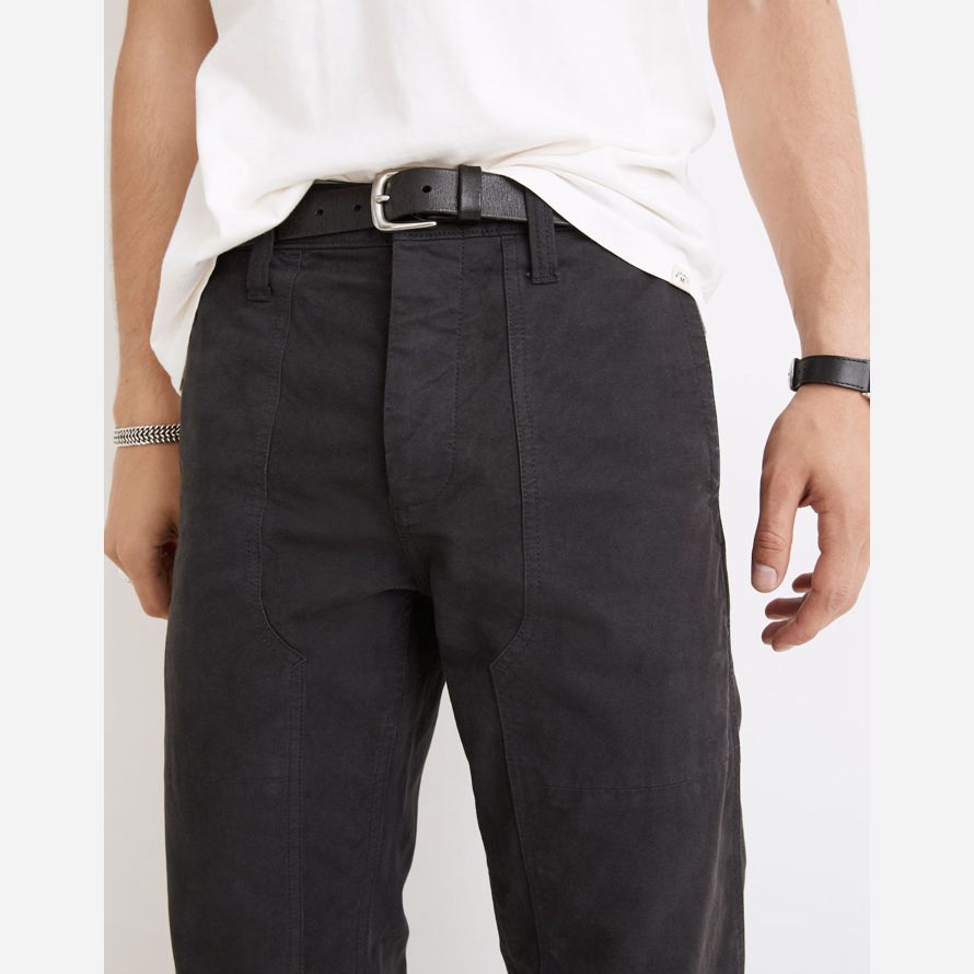 dark grey madewell relaxed straight workwear mens pants