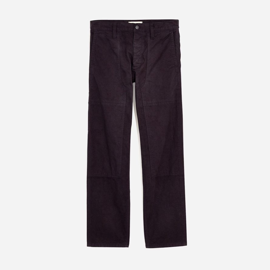 dark grey madewell relaxed straight workwear mens pants
