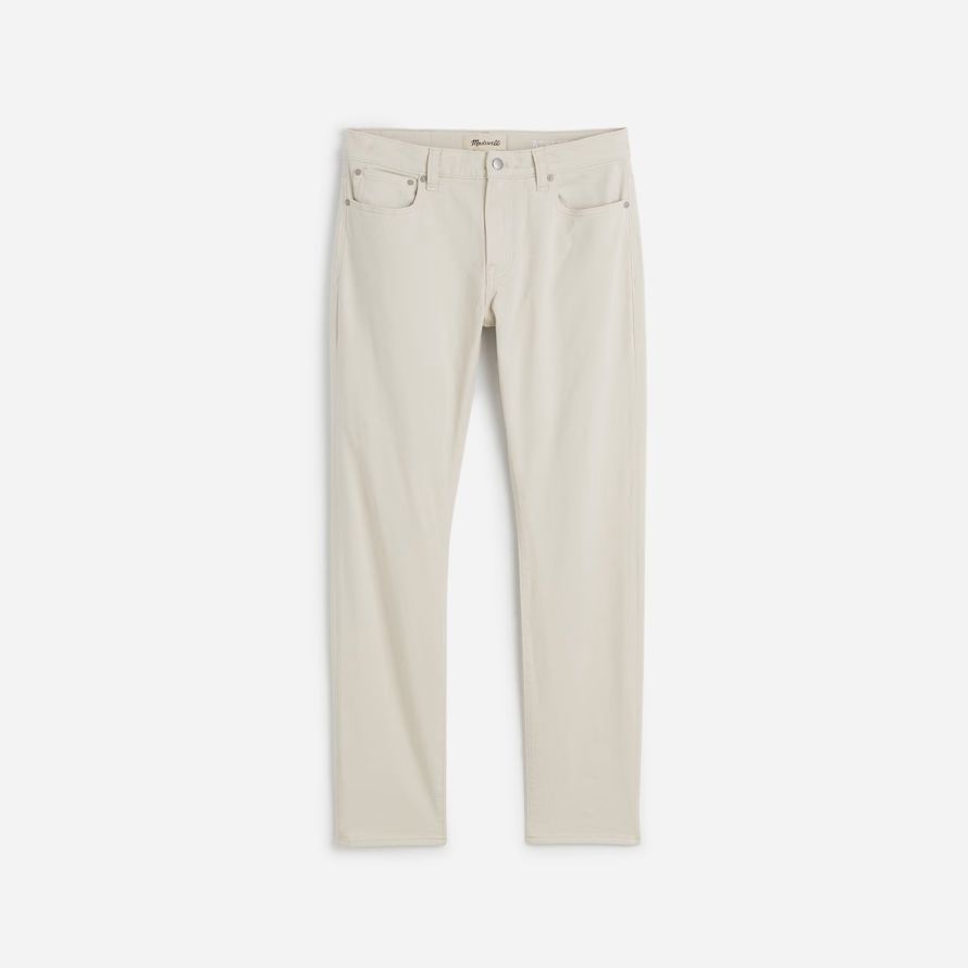cream mens madewell the athletic allday slim pants