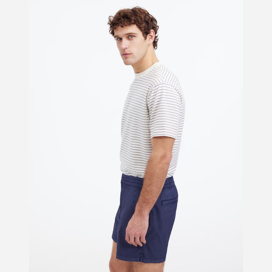 dark blue madewell the weekend mens shorts