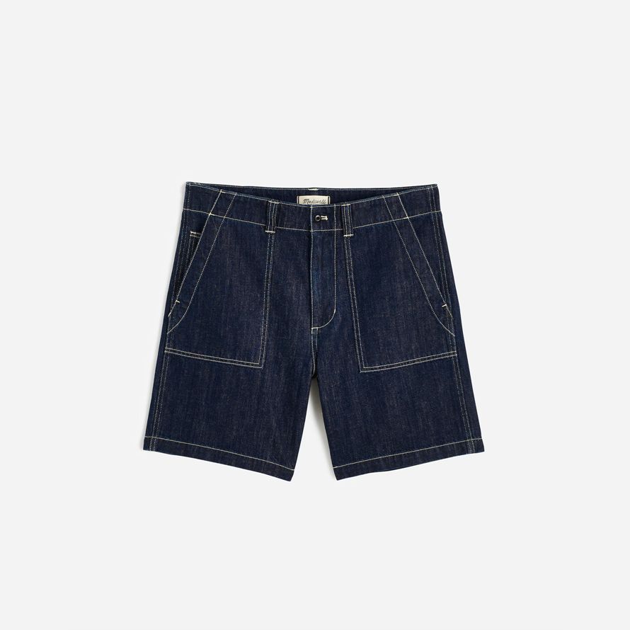 navy madewell patch pocket mens shorts