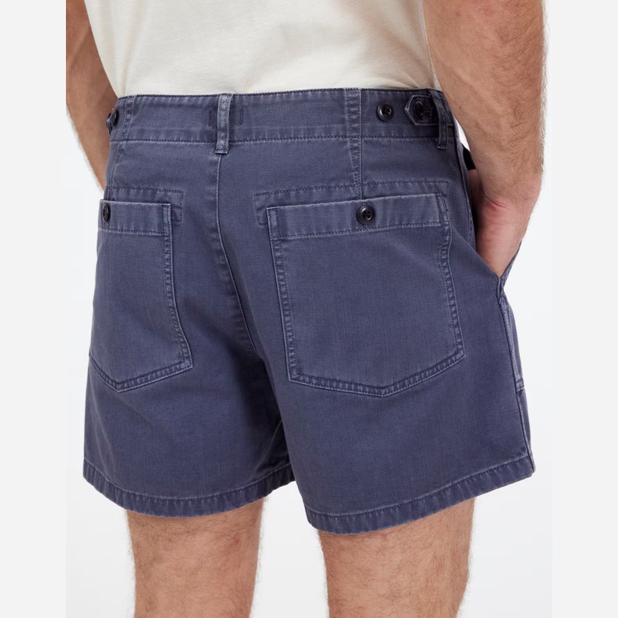 navy mens madewell fatigue cotton twill shorts