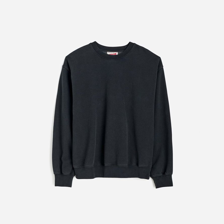 madewell the mccarren midweight crewneck mens sweatshirt black