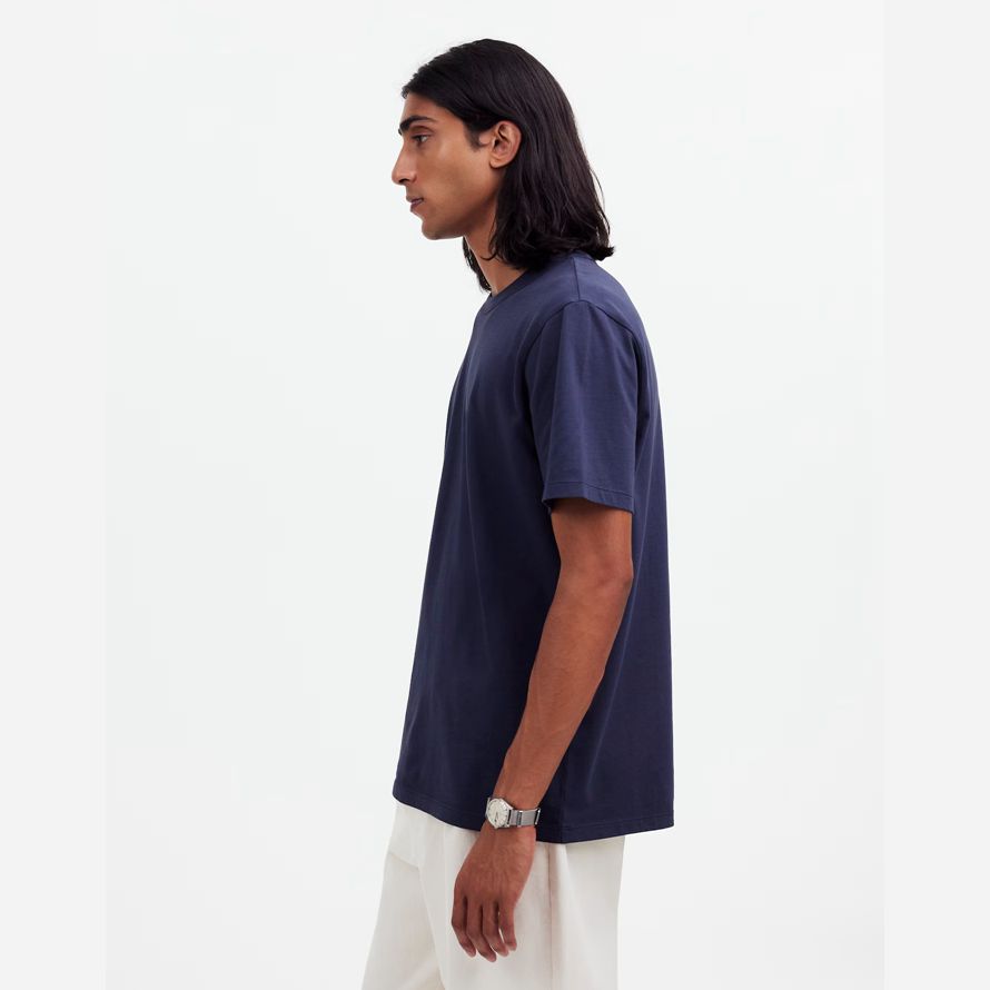 navy madewell garment-dyed allday crewneck mens t-shirts