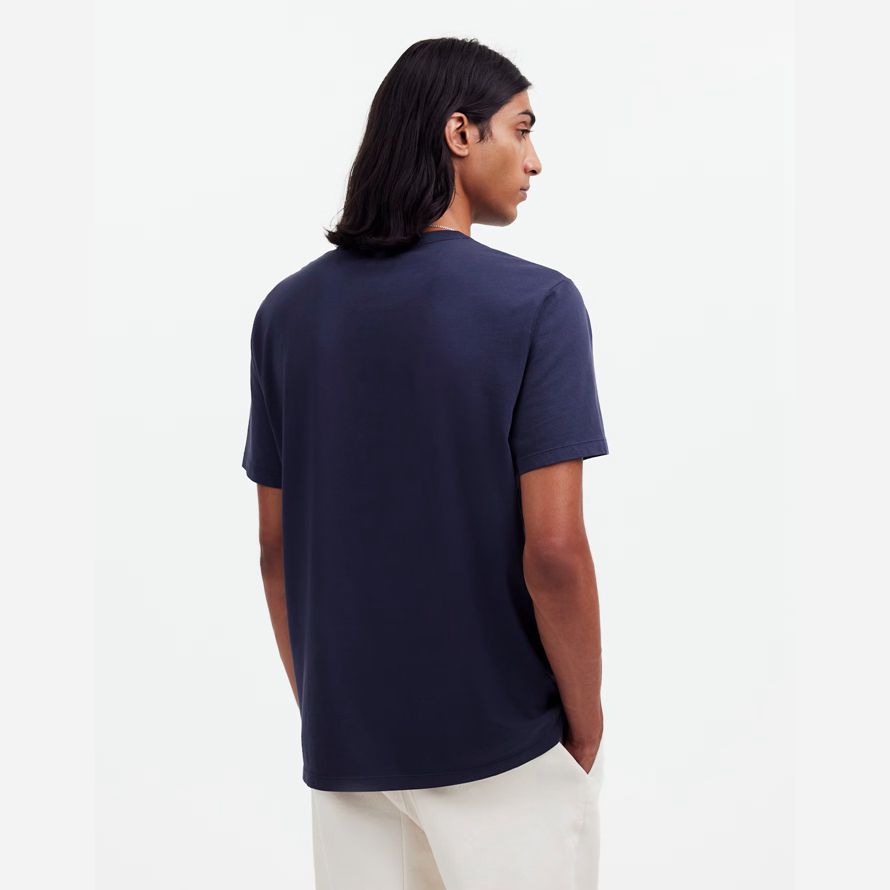 navy madewell garment-dyed allday crewneck mens t-shirts
