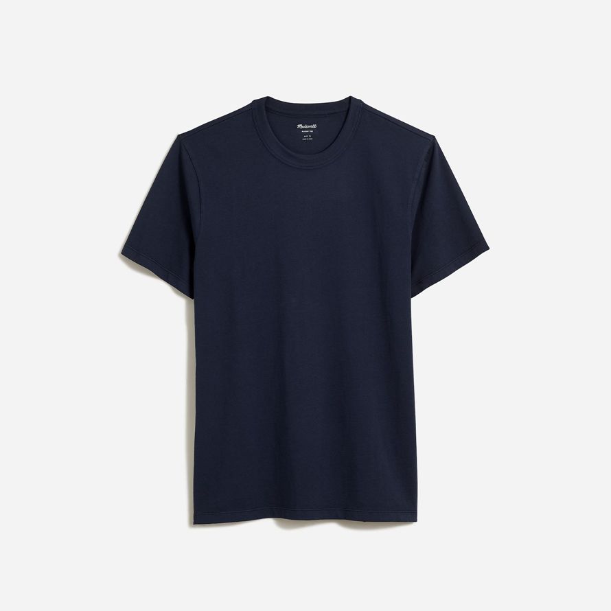 navy madewell garment-dyed allday crewneck mens t-shirts