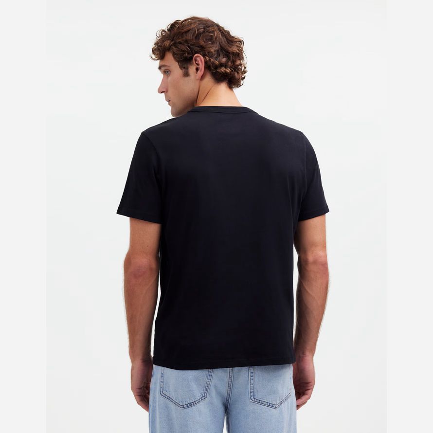 mens madewell garment-dyed allday crewneck t-shirts black