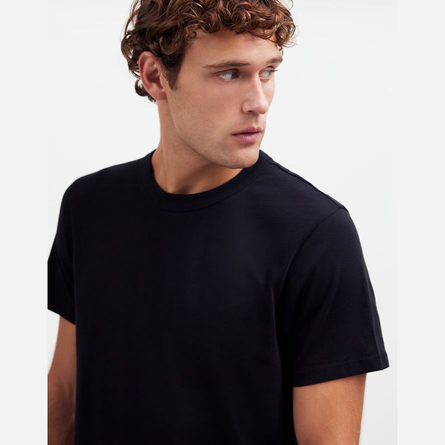 mens madewell garment-dyed allday crewneck t-shirts black