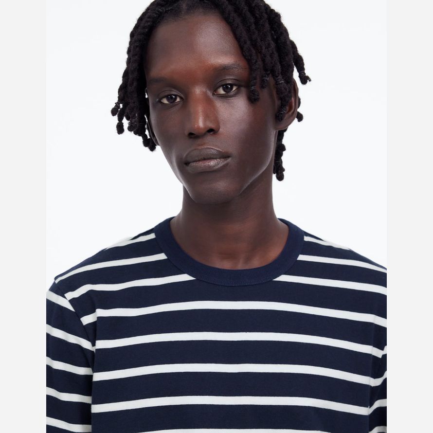 navy white mens madewell garment-dyed allday crewneck t-shirts
