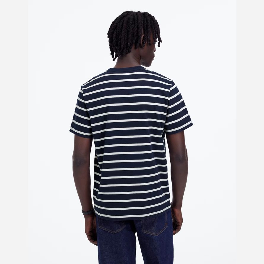 navy white mens madewell garment-dyed allday crewneck t-shirts