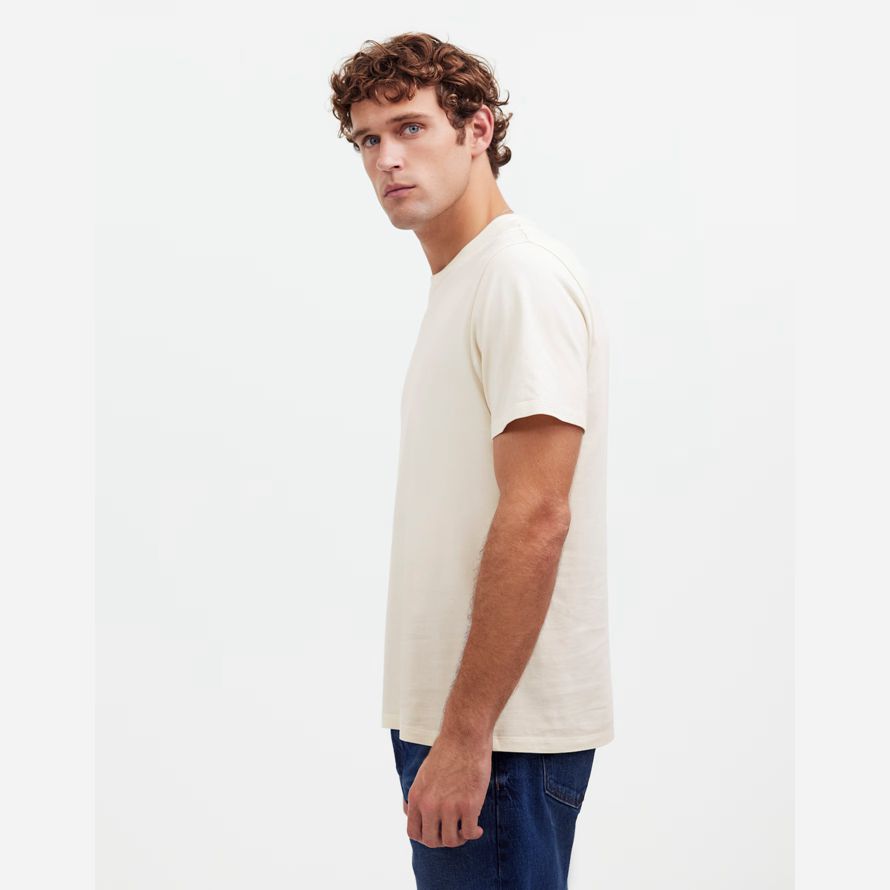 mens madewell garment-dyed allday crewneck t-shirts cream