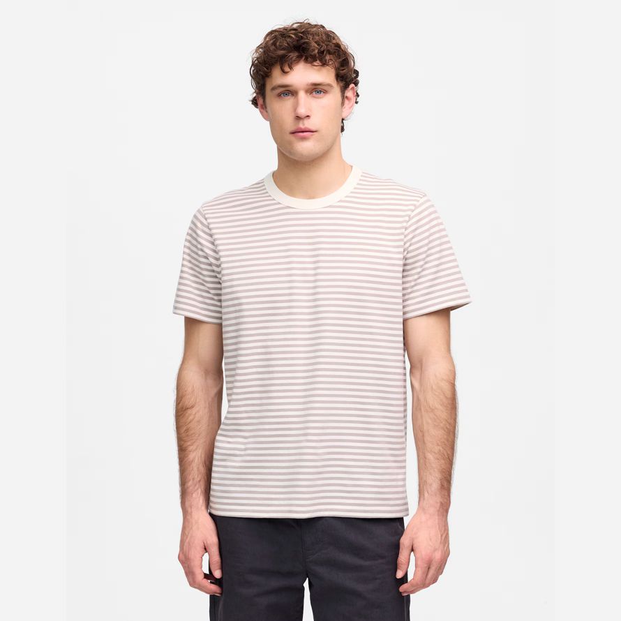 mens madewell garment-dyed allday crewneck t-shirts beige white