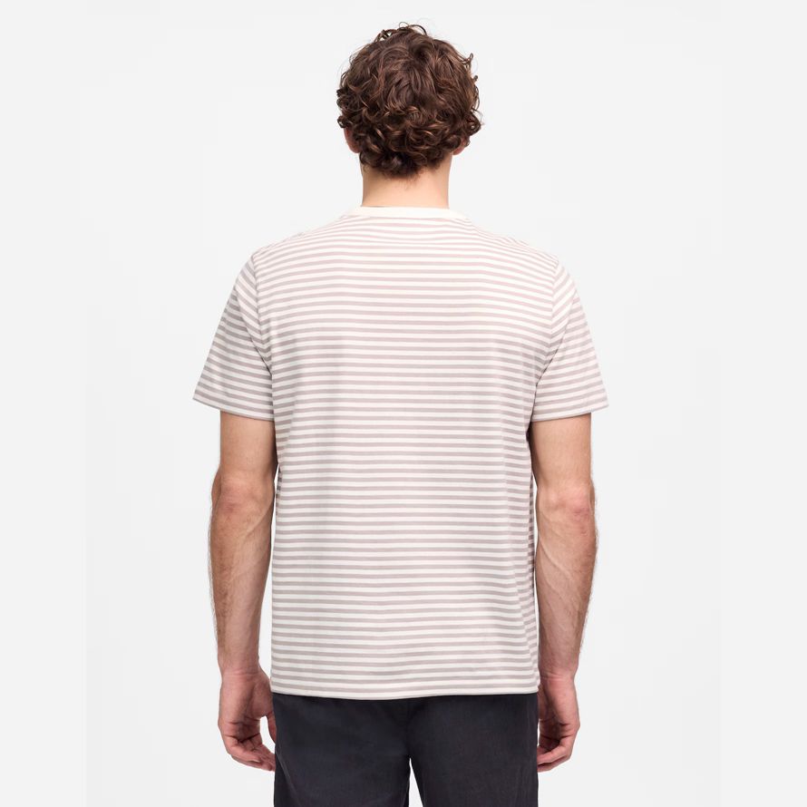 mens madewell garment-dyed allday crewneck t-shirts beige white