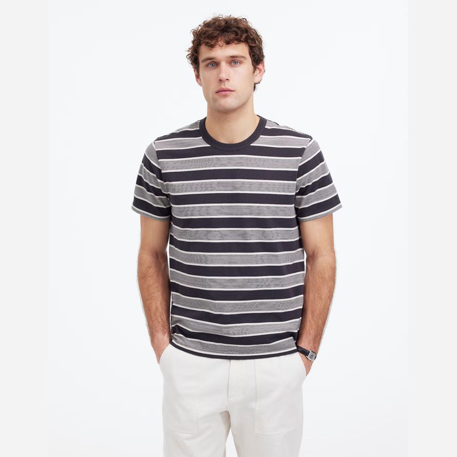madewell garment-dyed allday crewneck mens t-shirts grey black