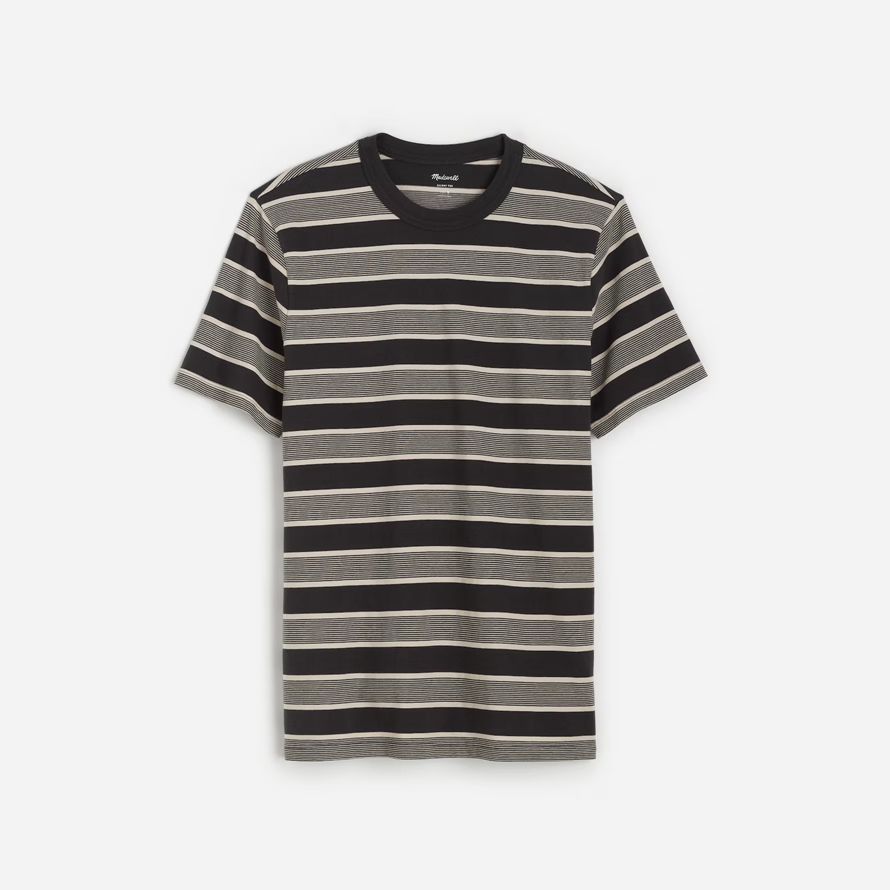 madewell garment-dyed allday crewneck mens t-shirts grey black