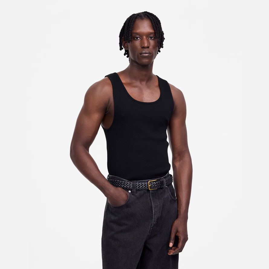 black madewell ribbed mens tank
