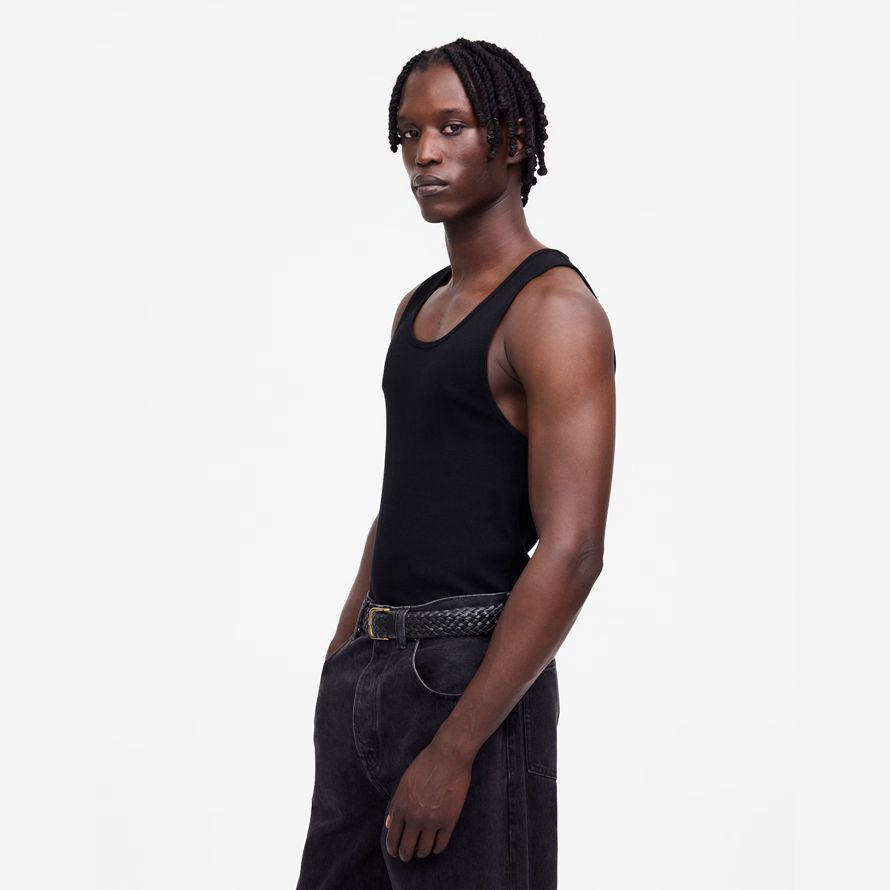 black madewell ribbed mens tank
