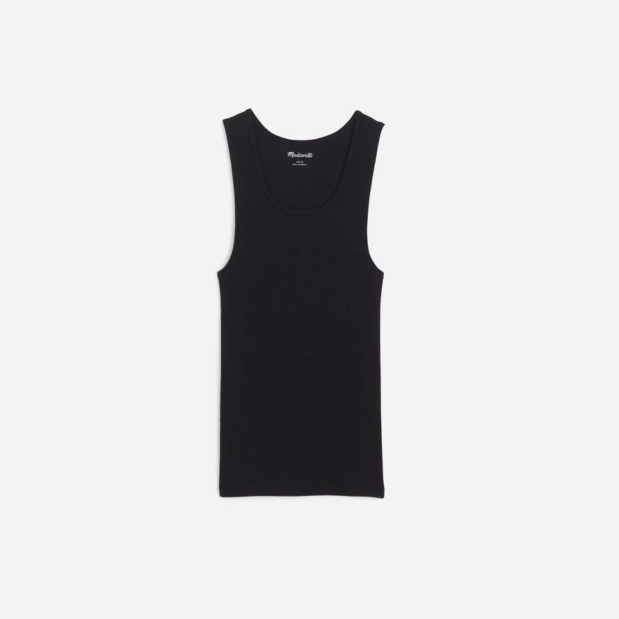black madewell ribbed mens tank