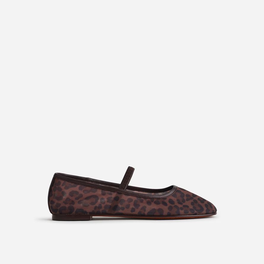 madewell the greta womens ballet flat leopard