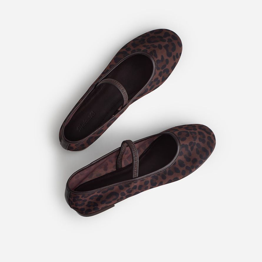 madewell the greta womens ballet flat leopard