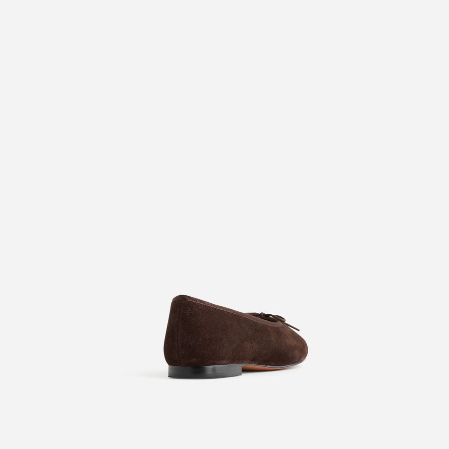 madewell the april womens ballet flat chocolate