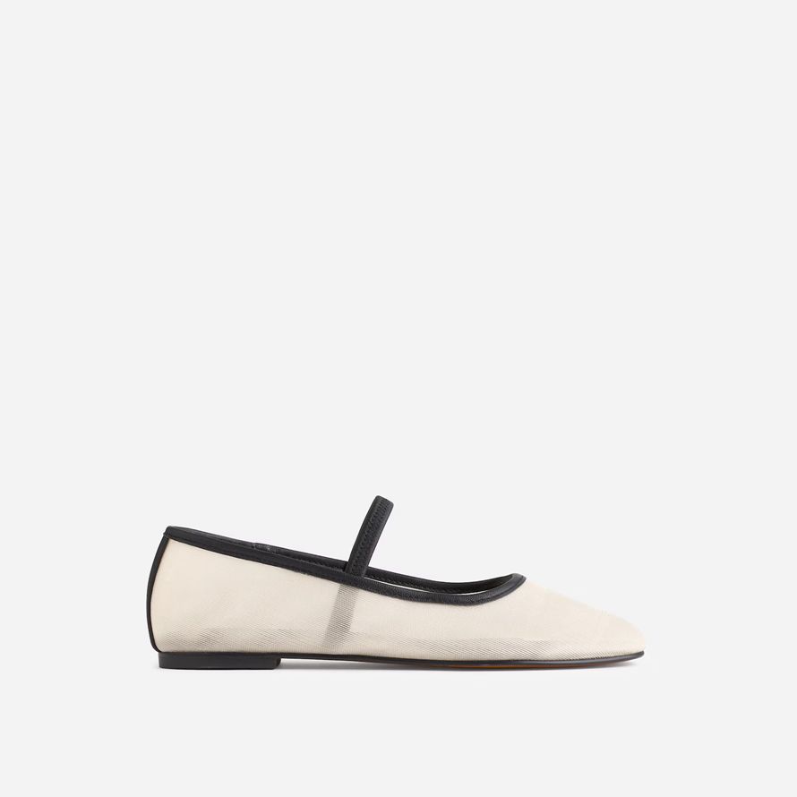 beige womens madewell the greta ballet flat