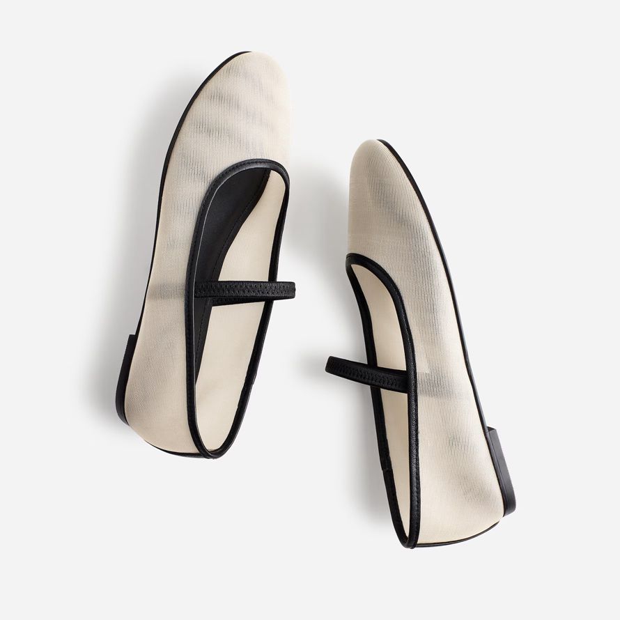 beige womens madewell the greta ballet flat
